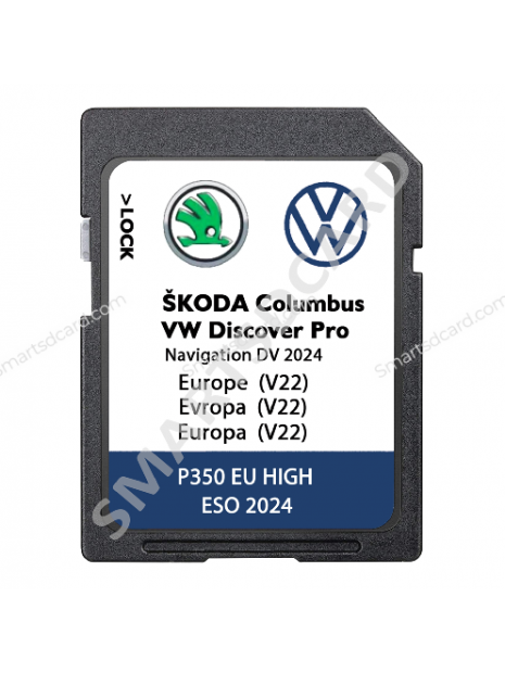 Volkswagen Discover Pro V22 SD card 2024 Europe maps price